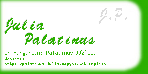 julia palatinus business card